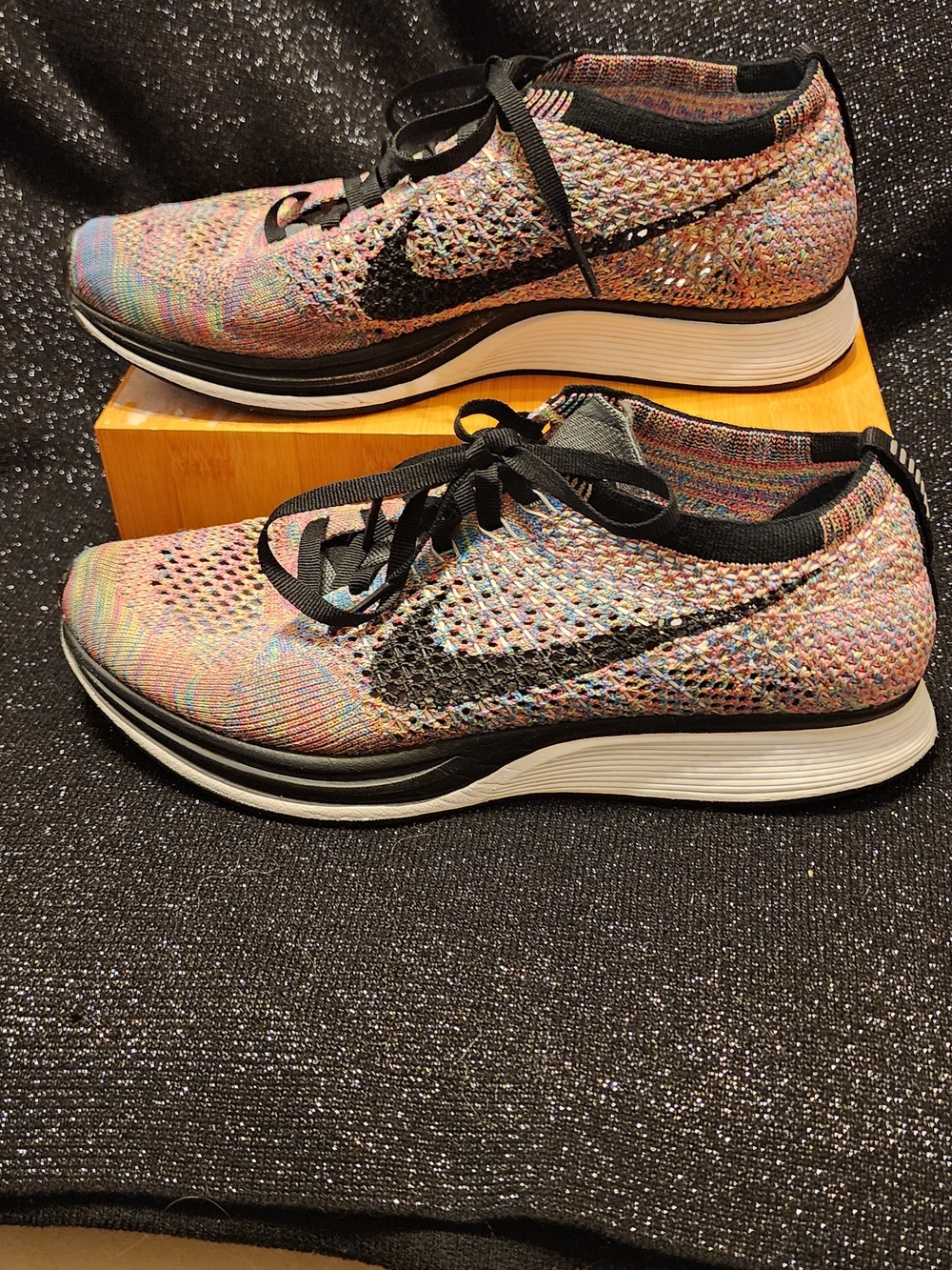 Nike Flyknit Racer Multicolor 3.0 Grey Tongue Size 6M / 7.5W